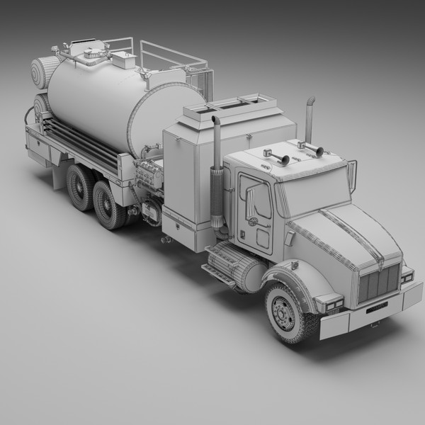 3d x hot oil truck - Hot Oil Truck Round by Dsmodels